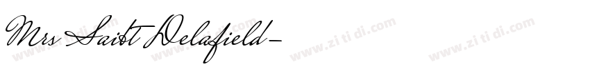 Mrs Saibt Delafield字体转换